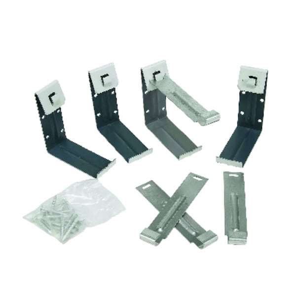 Amerimax Home Products Amerimax 1.5 in. H X 4 in. W X 5.5 in. L White Aluminum K Fascia Bracket 25020PK - main